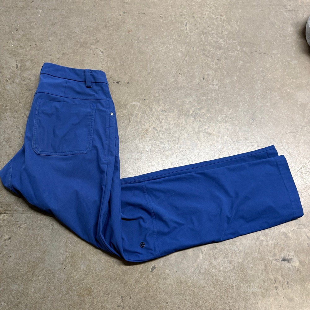 Lululemon ABC Pant Classic Fit Royal Blue 5 Pocket Technical Trousers Mens 30x31